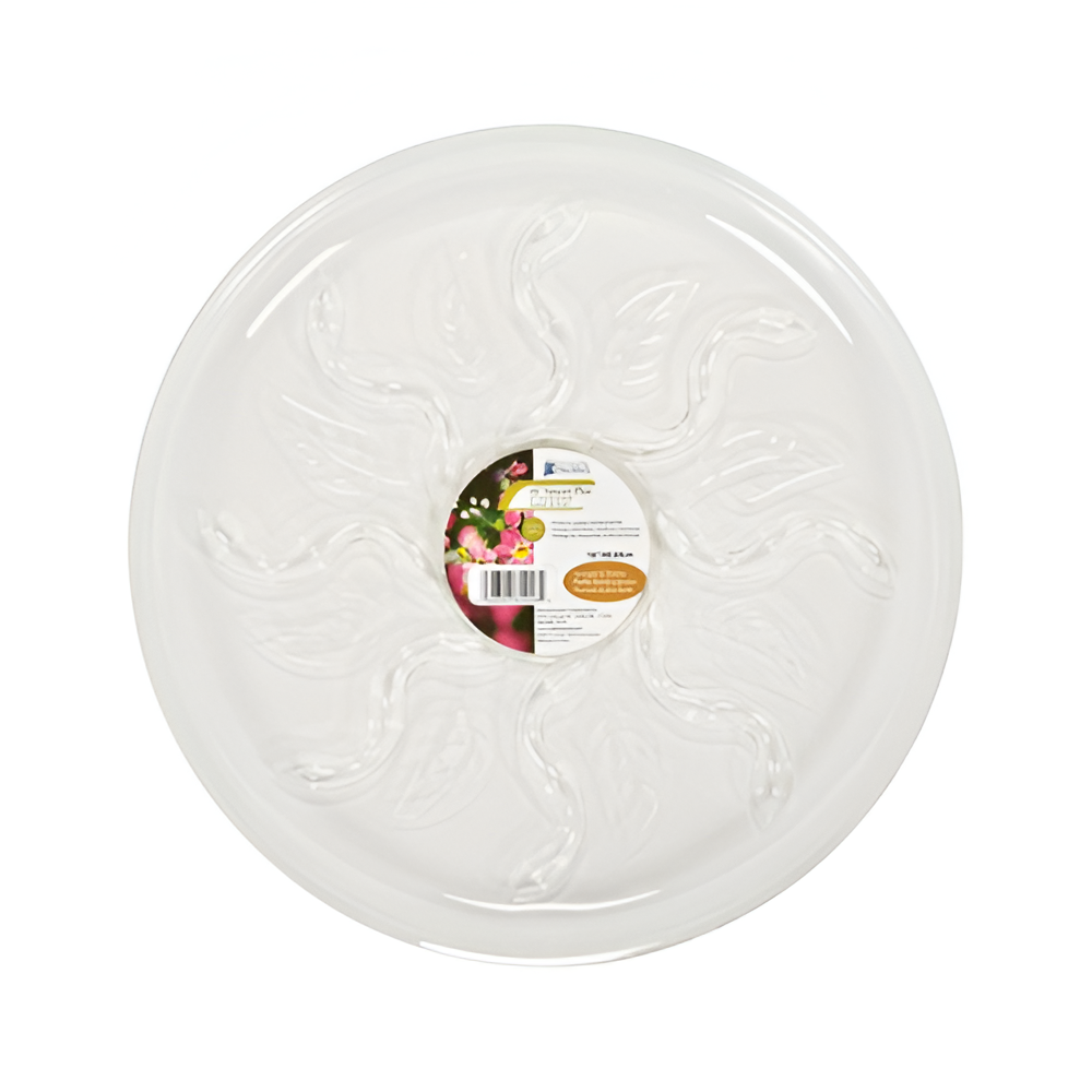 Plato Transparente para Potes 12"