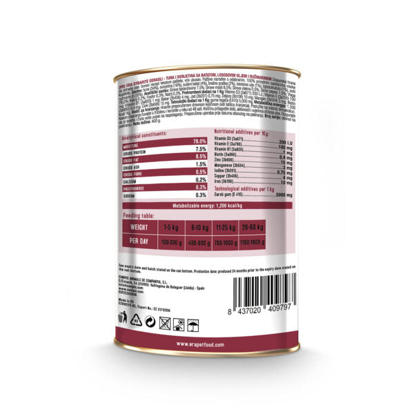 Alimento Húmedo Para Perros Era Adulto Lata Atun y Cerdo