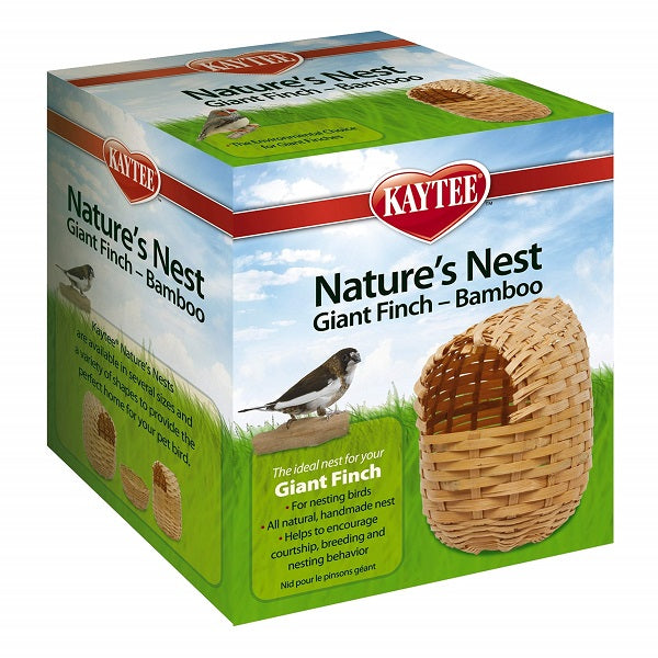 Nido de Bamboo Natural para Pájaro Grande