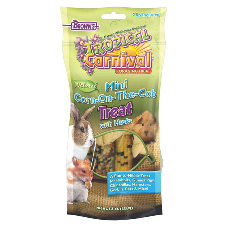 Snack Browns Tropical Carnival Mazorcas para Roedor 5.5 Oz