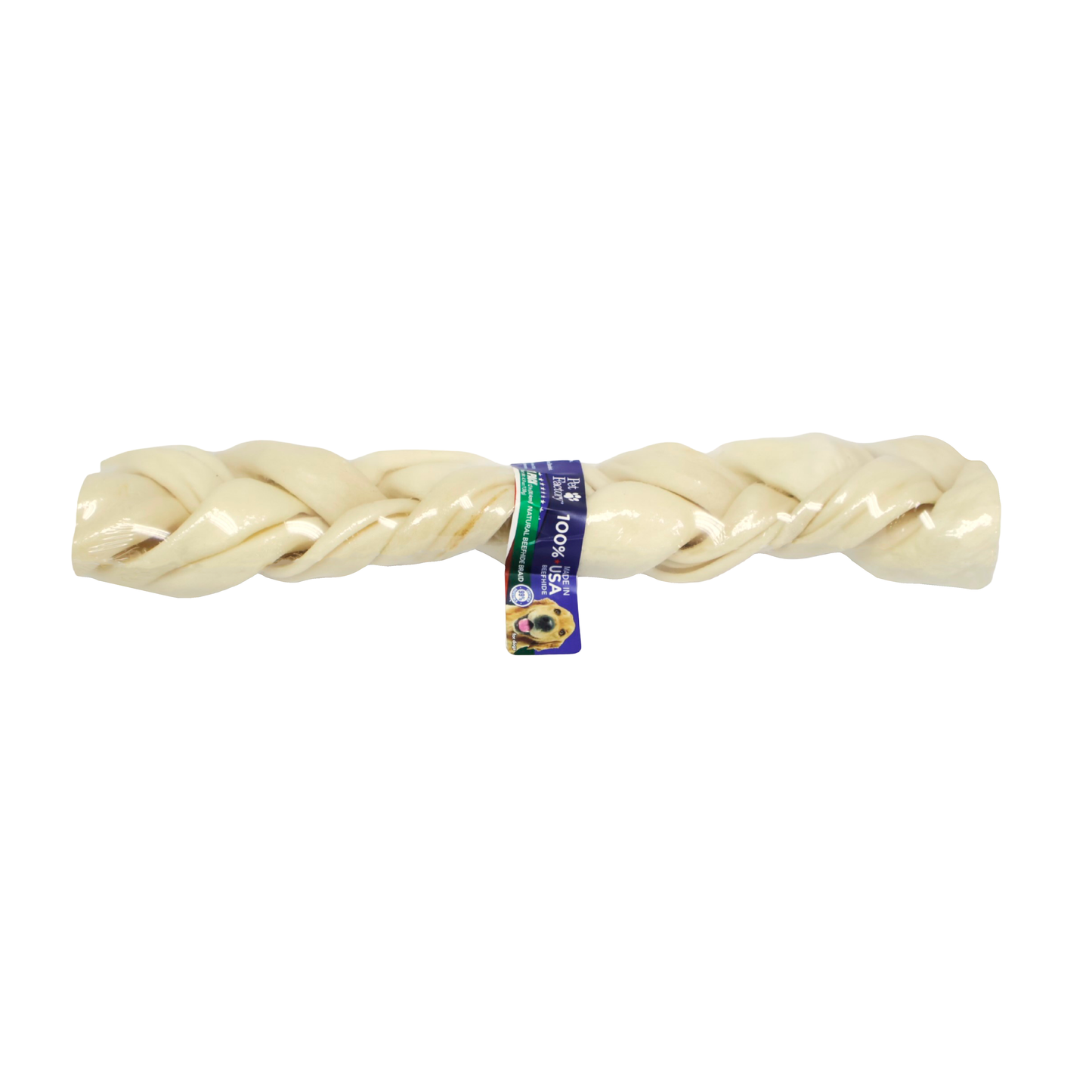 Trenza de Carnaza Sabor Natural 12"