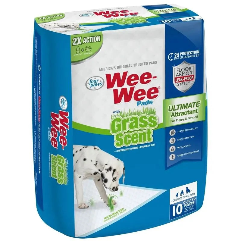Pads para Perros Wee Wee Pad con Aroma a Hierba 10 unidades