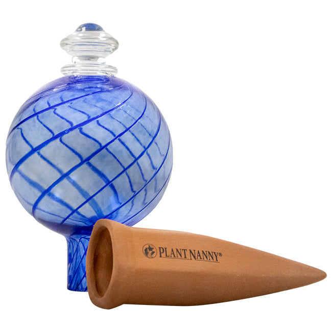 Globo Espiral Azul con Estaca para Riego