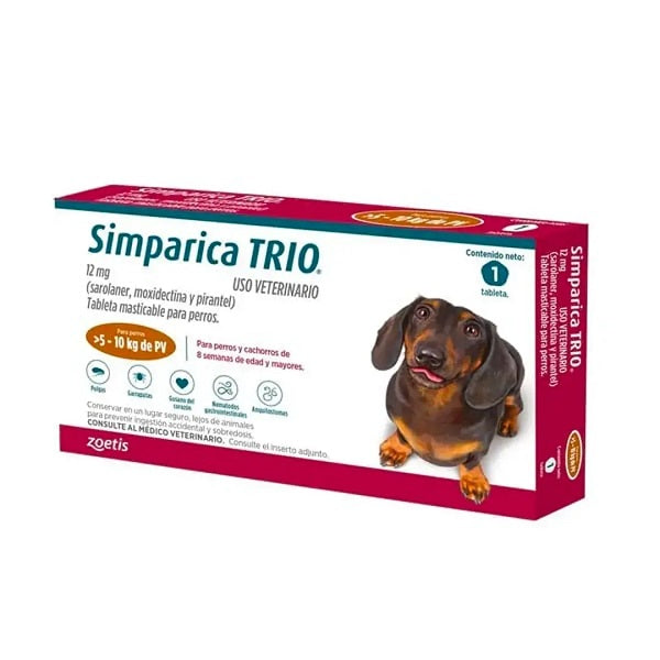 Desparasitante Externo Para Perros Simparica Trio 1 Tableta