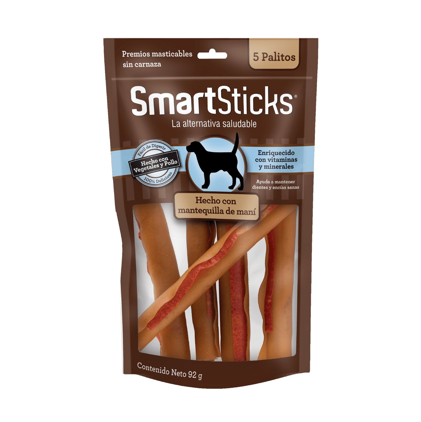 Snack Smartbone Smartsticks Mantequilla de Maní 5 unidades