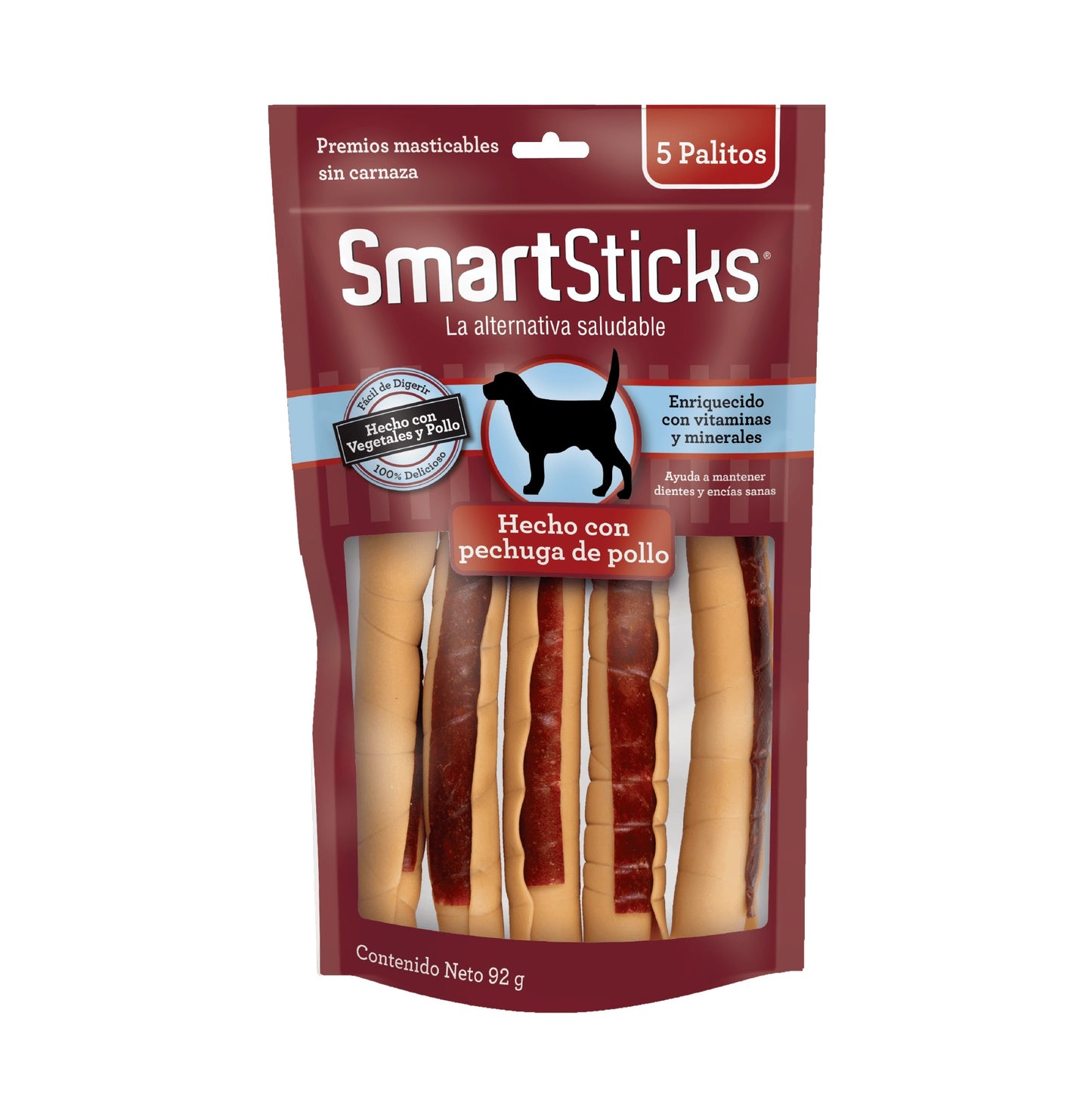Snack Smartbones Smartsticks Sabor Pollo 5 unidades