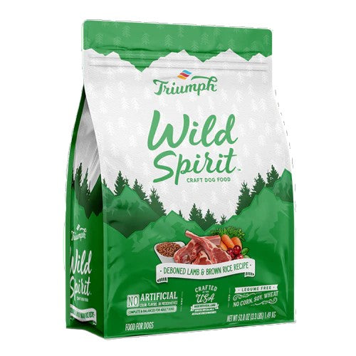 Alimento Para Perro Triumph Wild Spirit Cordero Deshuesado Y Arroz Integral 3.3