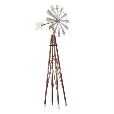 Molino de Viento Bronce y Plateado