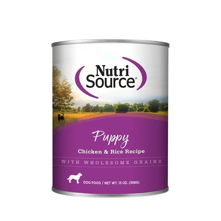 Alimento NutriSource en Lata Cachorro de Pollo 13 Oz