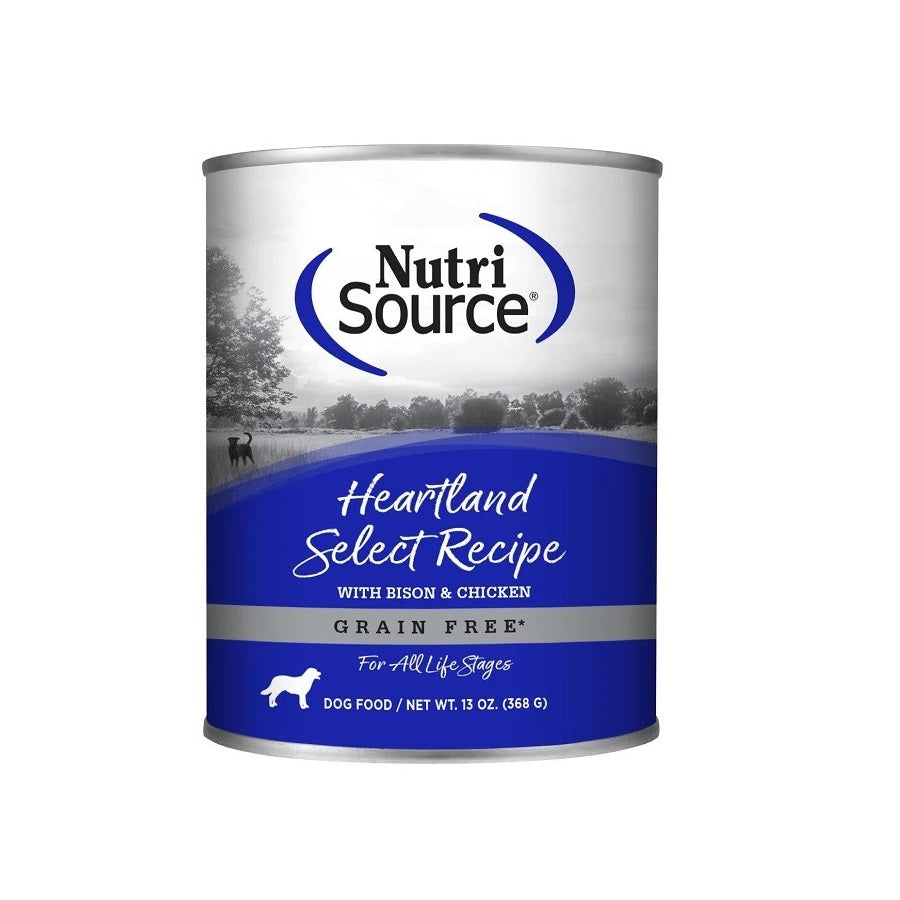 Alimento NutriSource en Lata Perro GR Heartland 13Oz