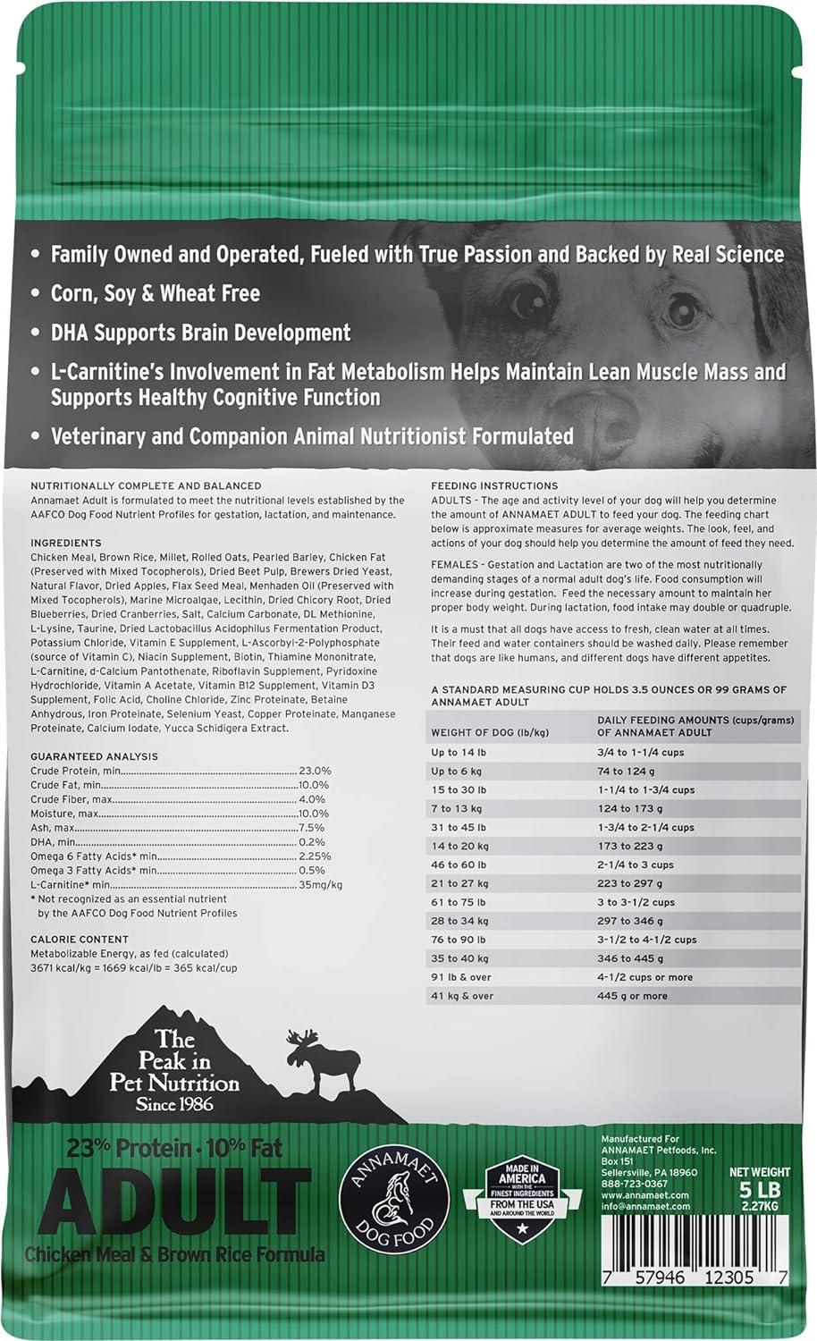 Annamaet Adulto 23% 5 Lb