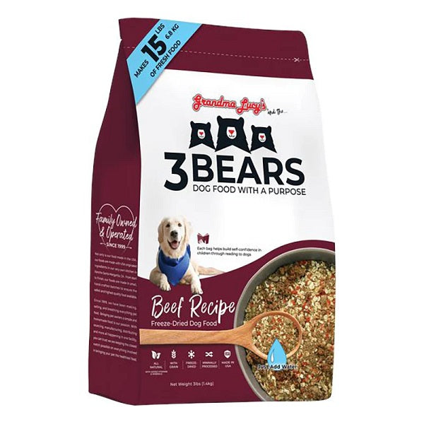 Alimento 3 Bears Liofilizado Carne 3Lb