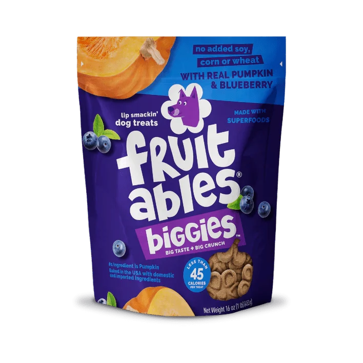 Snack de frutas calabaza y moras para perros 16Oz