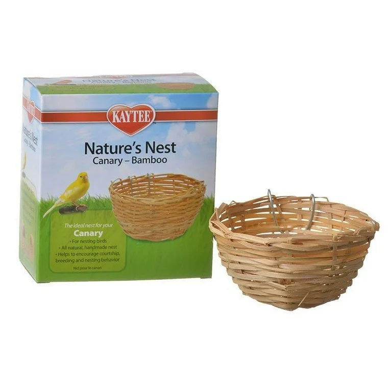 Nido de Bamboo Natural para Canarios