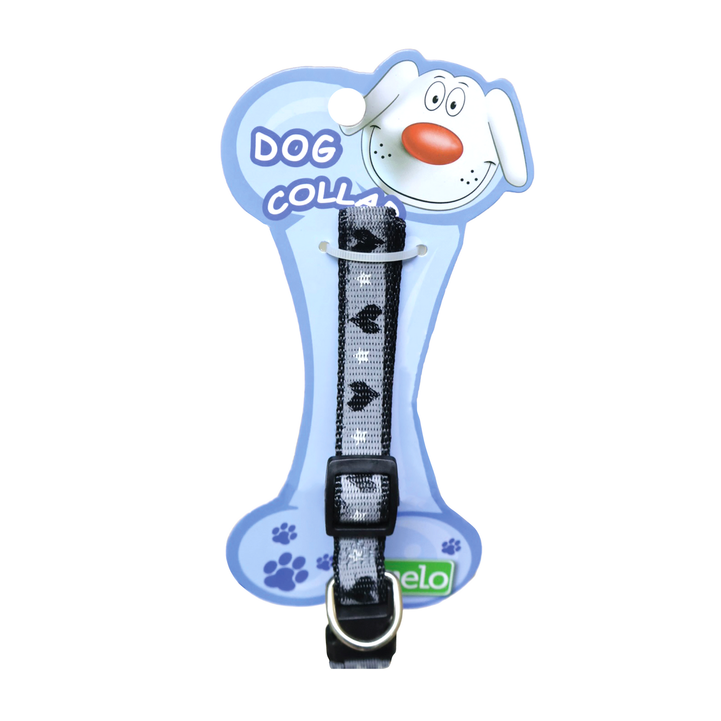 Collar Gris Corazon Negro - 15Mmx33/40Cm