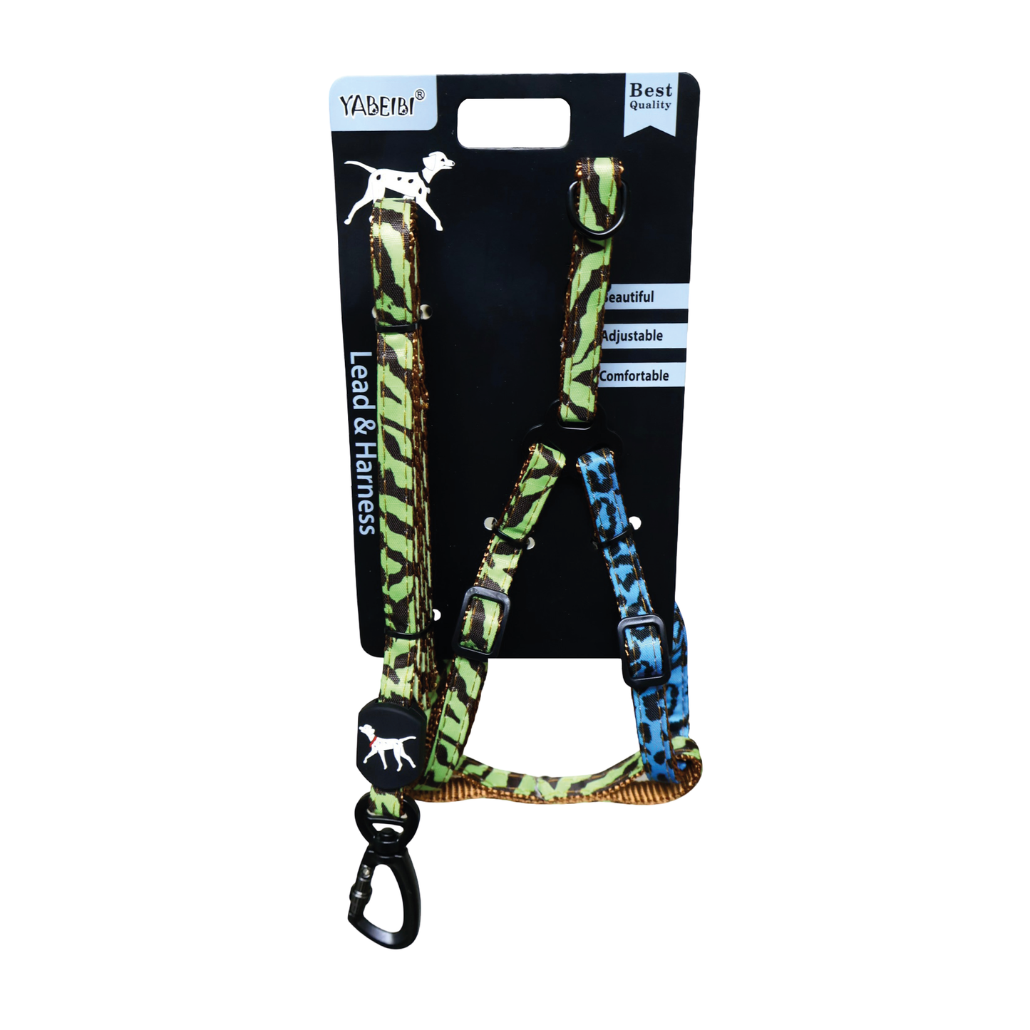 Guia y Arnes Color Leopardo 48"