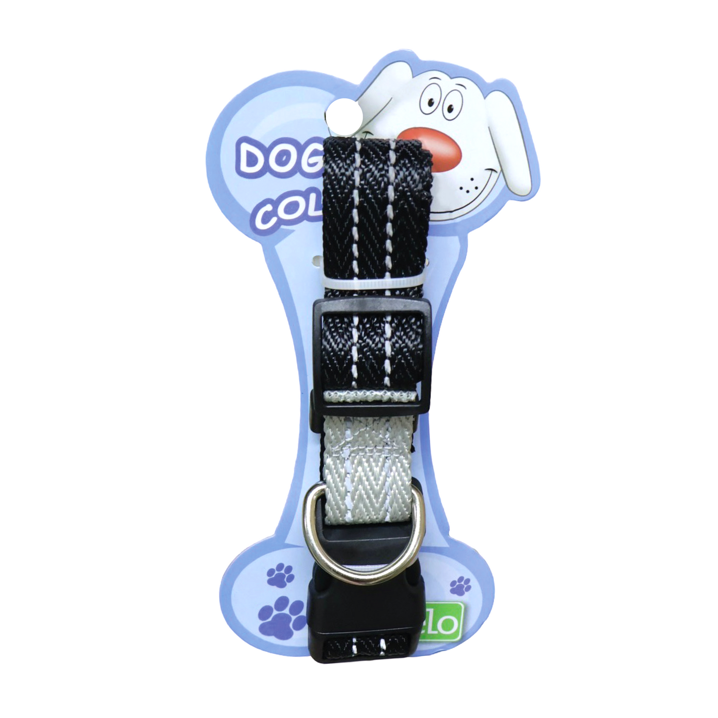 Collar Negro y Gris 25Mmx48 70Cm