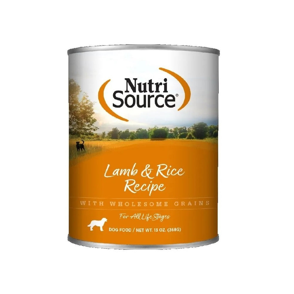 Alimento NutriSource en Lata Perro de Cordero 13Oz