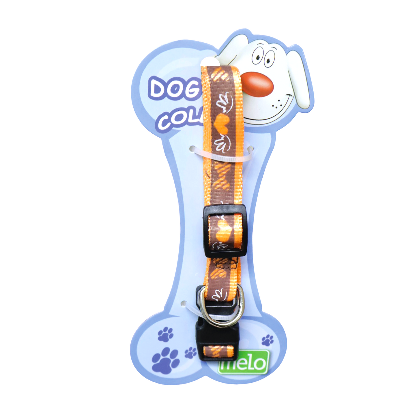 Collar Chocolate Corazon Naranja 15Mmx33 40Cm