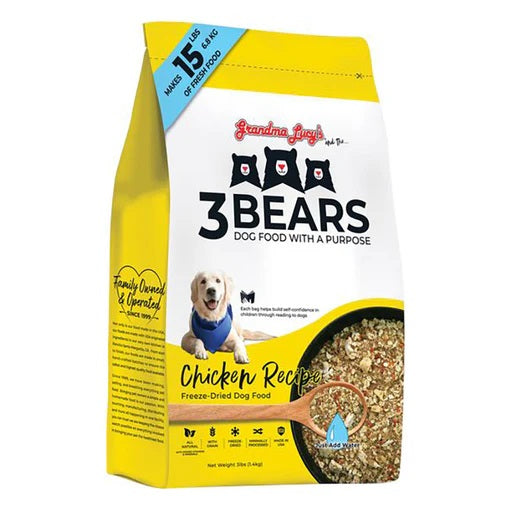 Alimento 3 Bears Liofilizado Pollo 3Lb