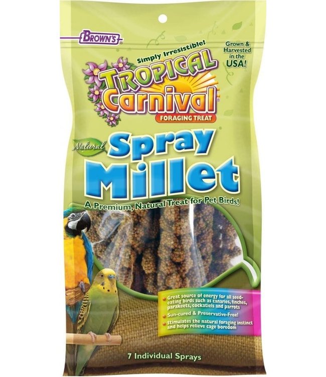Snack Browns Tropical Carnival Natural Espigas De Mijo 4 Oz