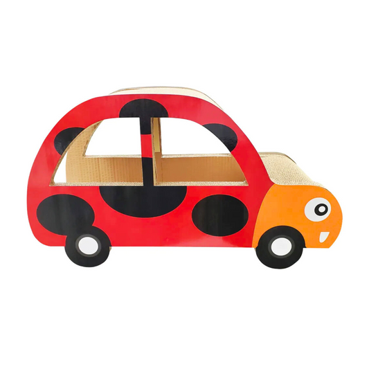 Carton Rascador Carro Rojo