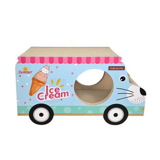 Cartón Rascador Carro Helados