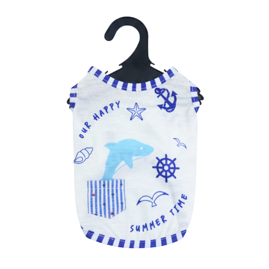 Sueter para Mascota Delfin Azul/ S