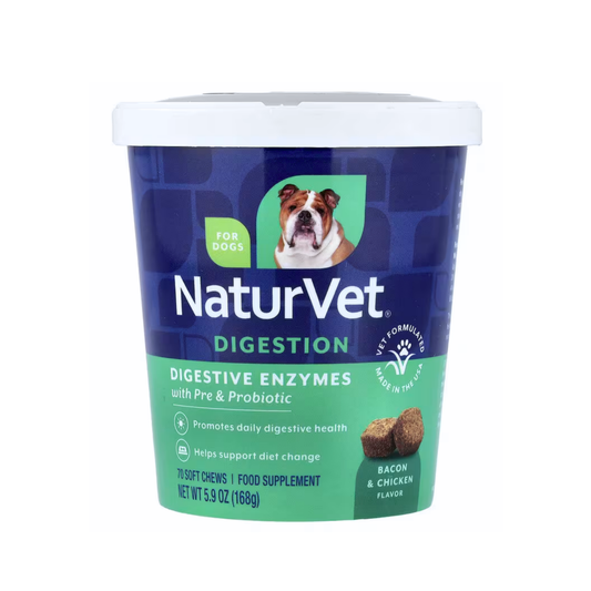 Enzimas Digestivas NaturVet para Perros 70 unidades