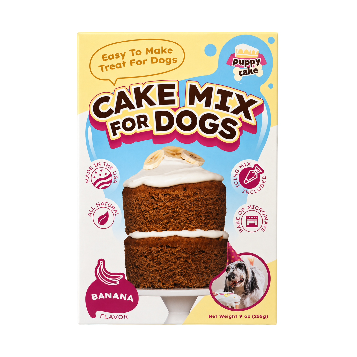 Mezcla Para Pastel de Cumpleaños/ Sabor Banana
