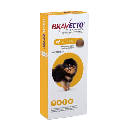 Desparasitante Externo Bravecto para Perros 3 Meses