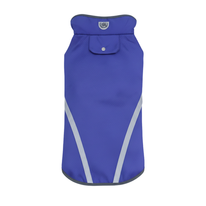 Capote Para Mascote Azul Con Raya Blanca/ L