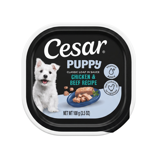 Alimento Cesar Sabor a Pollo Cachorro 100 Gramos