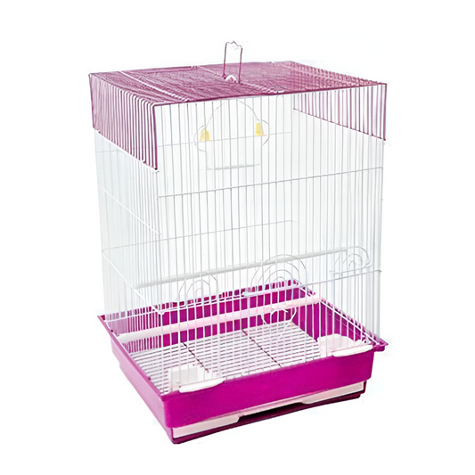 Jaula para Aves Rosa 36.5*27.5*45