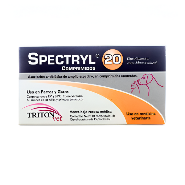 Spectryl 20 MG 10 Tabletas – MELO Pet and Garden