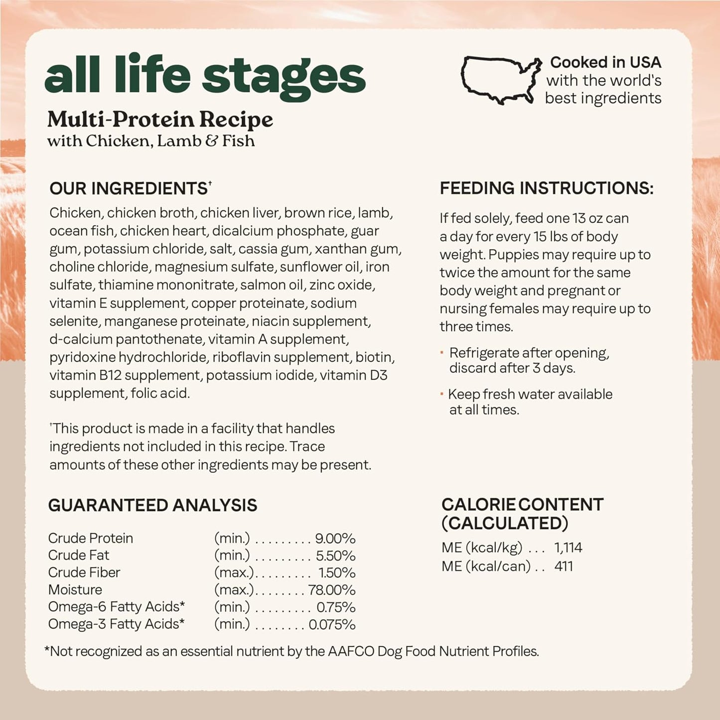 Alimento Canidae en Lata para Perros Multiproteinas 13OZ
