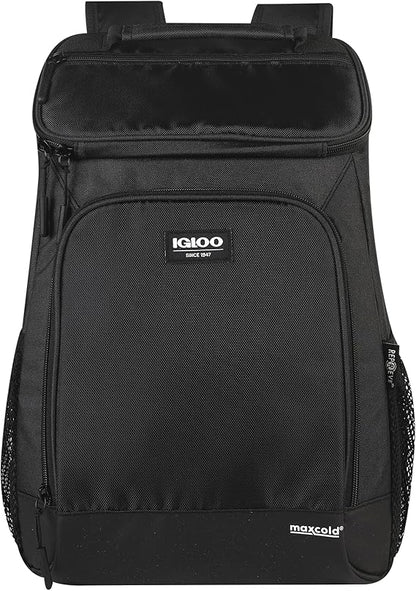 Mochila Igloo Porta Latas Negra Ajustable 24 Latas