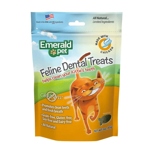 Snack Dental Emerald Pet Sabor Pollo para Gato 3 Oz