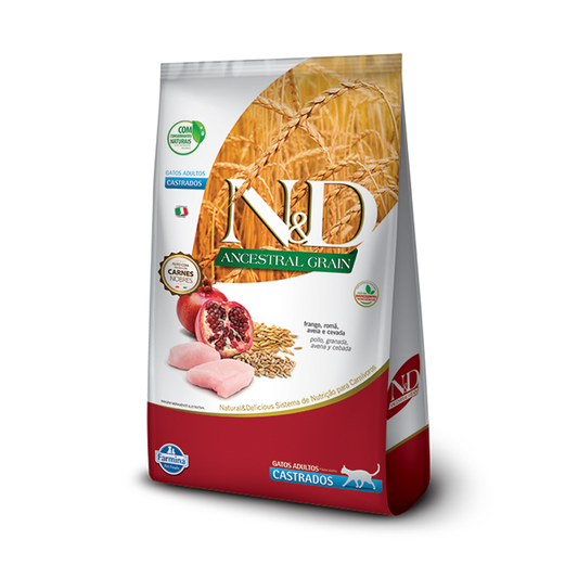 Alimento Seco Felino Adulto N&D Prime Castrado 1,5 KG