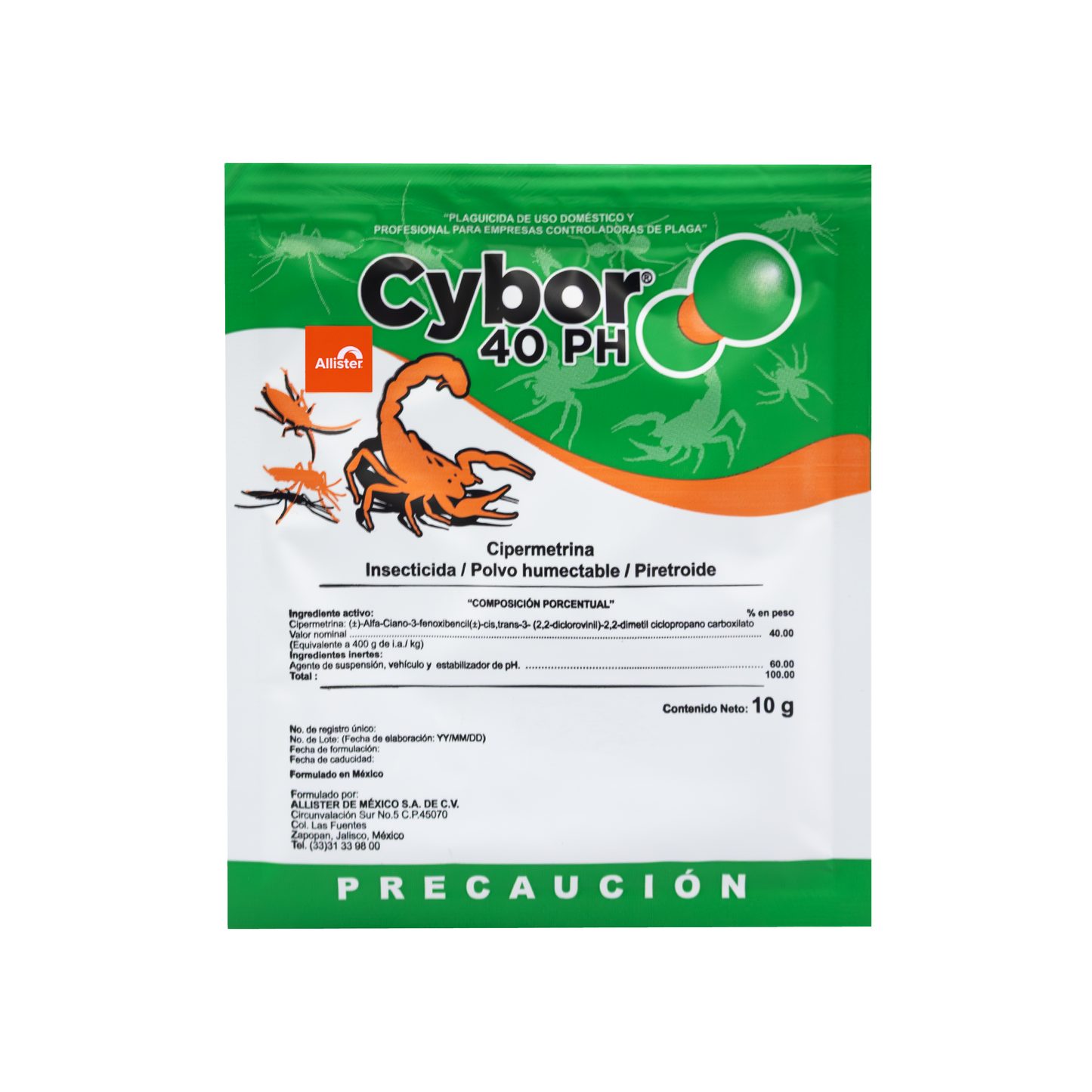 Insecticida Cybor 40 Ph 10 Gramos