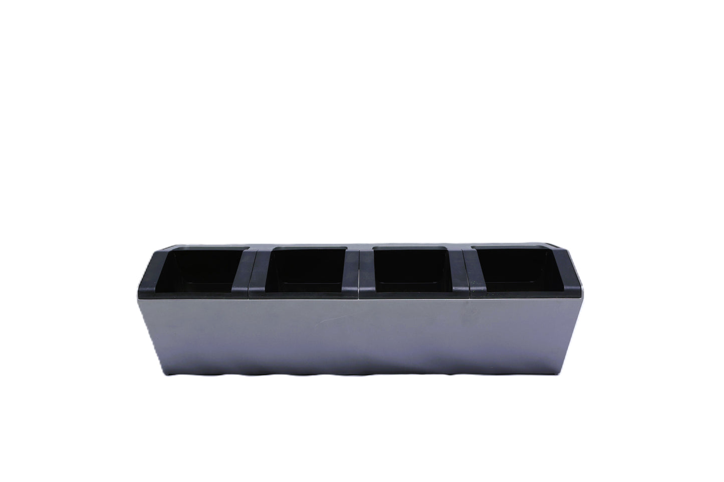 Pote Rectangular Gris Para Jardín