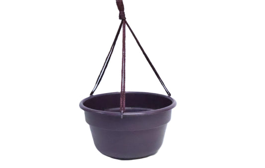 Pote Colgante Plástico Morado 12"