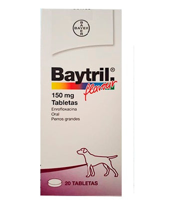 Baytril 150 Mg 20 Tabletas