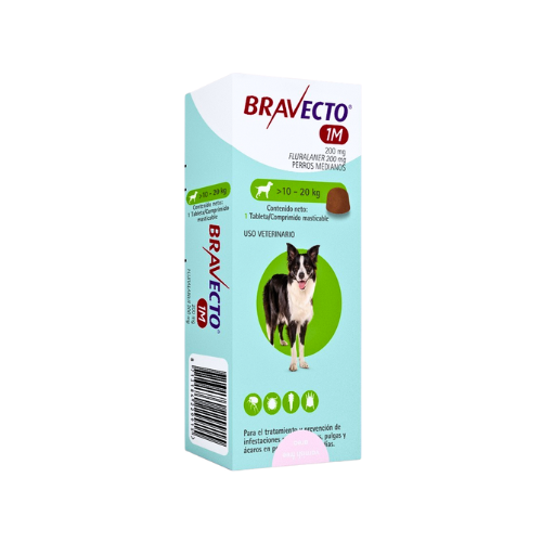 Desparasitante Externo Bravecto para Perros 1 Mes