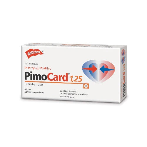 Pimocard 1 25 Mg Caja 20 Tabletas