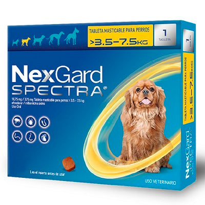 Desparasitante Interno y Externo para Perro Nexgard Spectra