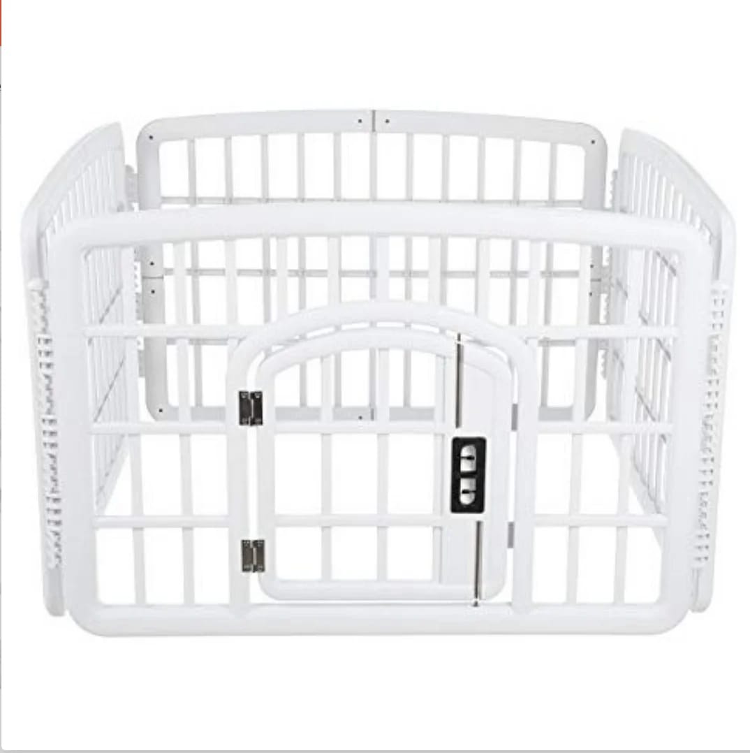 Corral Blanco Para Puppy Con Puerta – MELO Pet and Garden