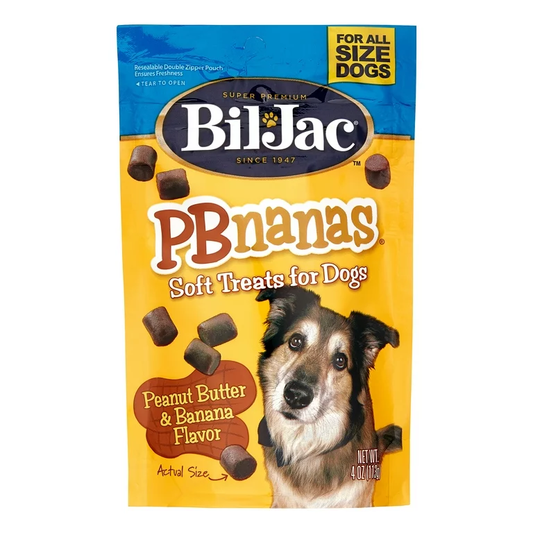 Snack BilJac PBananas Treats Suaves 4 Onzas