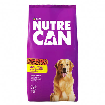 Alimento Seco Para Perros Adultos NutreCan Raza Mediana y Grande