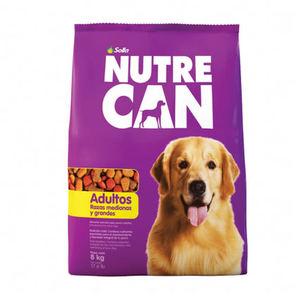 Alimento Seco Para Perros Adultos NutreCan Raza Mediana y Grande